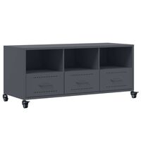 vidaXL TV Cabinet Anthracite 100.5x39x43.5 cm Steel