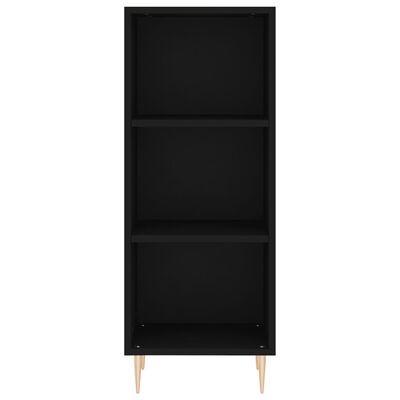 vidaXL Highboard Black 34.5x34x180 cm Engineered Wood