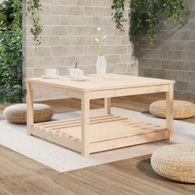 vidaXL Garden Table 82.5x82.5x45 cm Solid Wood Pine