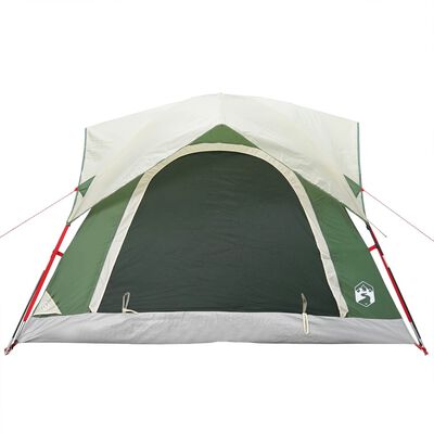 vidaXL Camping Tent Cabin 4-Person Green Waterproof