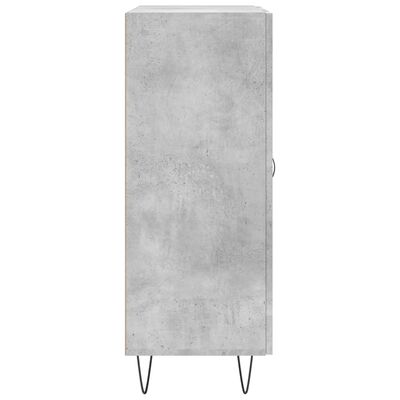 vidaXL Sideboard Concrete Grey 69.5x34x90 cm Engineered Wood