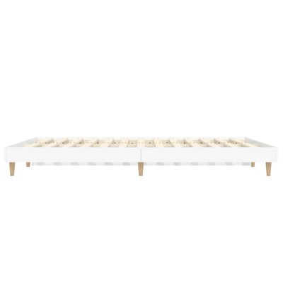 vidaXL Bed Frame without Mattress White 140x190 cm Engineered Wood