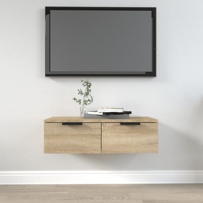 vidaXL Wall Cabinet Sonoma Oak 68x30x20 cm Engineered Wood