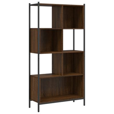 vidaXL Bookcase Brown Oak 72x28x172 cm Engineered Wood