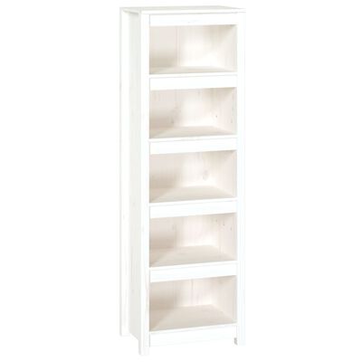 vidaXL Book Cabinet White 50x35x154 cm Solid Wood Pine