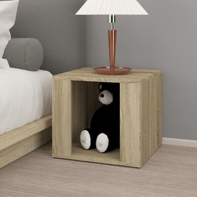 vidaXL Bedside Table Sonoma Oak 41x40x36 cm Engineered Wood