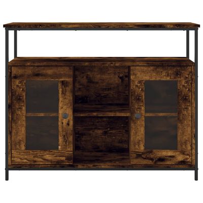 vidaXL Sideboard Smoked Oak 100x35x80 cm Engineered Wood