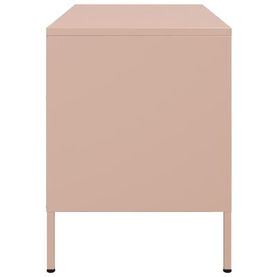 vidaXL TV Cabinet Pink 68x39x50.5 cm Steel