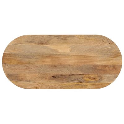 vidaXL Table Top 80x40x2.5 cm Oval Solid Wood Mango