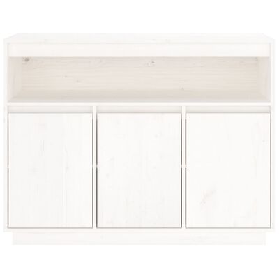 vidaXL Sideboard White 104.5x34x80 cm Solid Wood Pine