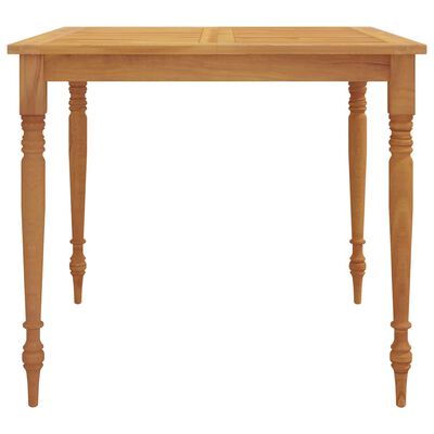 vidaXL Batavia Table 85x85x75 cm Solid Wood Teak