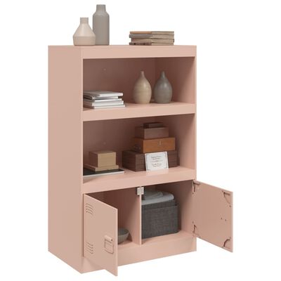 vidaXL Sideboard Pink 67x39x107 cm Steel