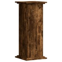 vidaXL Plant Stand Smoked Oak 33x33x80 cm Engineered Wood