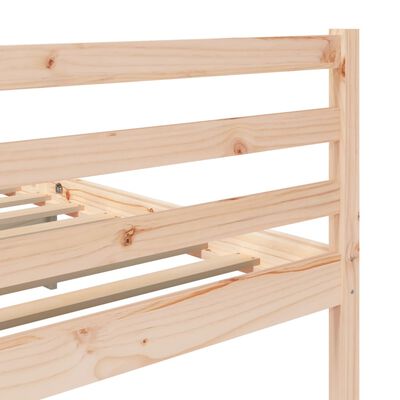 vidaXL Bed Frame without Mattress Solid Wood 200x200 cm (810450+814214)