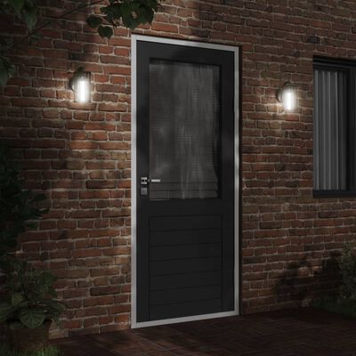 vidaXL Outdoor Wall Light Black Stainless Steel