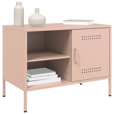 vidaXL TV Cabinet Pink 68x39x50.5 cm Steel