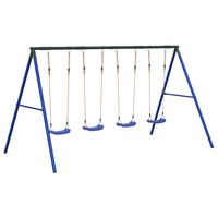 vidaXL Outdoor Swing Set with 4 Swings