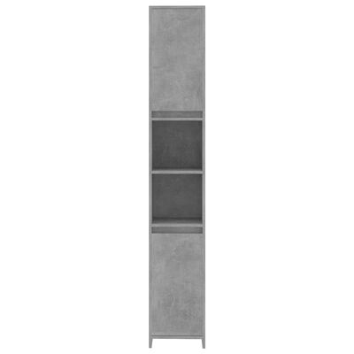 vidaXL 3 Piece Bathroom Furniture Set Concrete Grey Engineered Wood