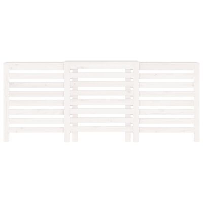 vidaXL Radiator Cover White 210x21x85 cm Solid Wood Pine