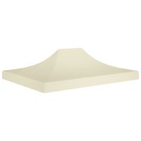 vidaXL Party Tent Roof 4x3 m Cream 270 g/m²