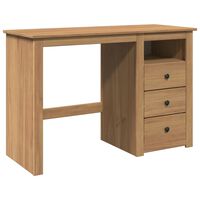 vidaXL Desk Panama 112x45x75 cm Solid Wood Pine