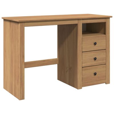 vidaXL Desk Panama 112x45x75 cm Solid Wood Pine