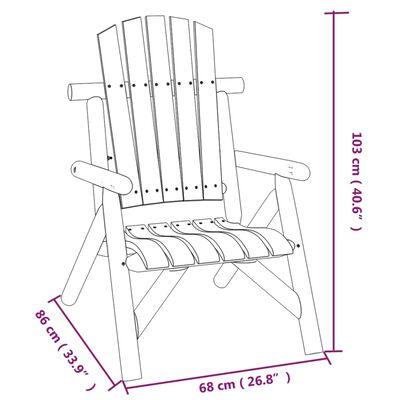 vidaXL 5 Piece Garden Lounge Set Solid Wood Spruce