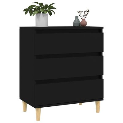 vidaXL Sideboard Black 60x35x70 cm Engineered Wood