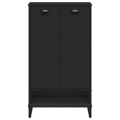 vidaXL Shoe Cabinet VIKEN Black Engineered Wood