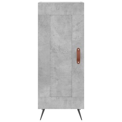 vidaXL Highboard Concrete Grey 34.5x34x180 cm Engineered Wood