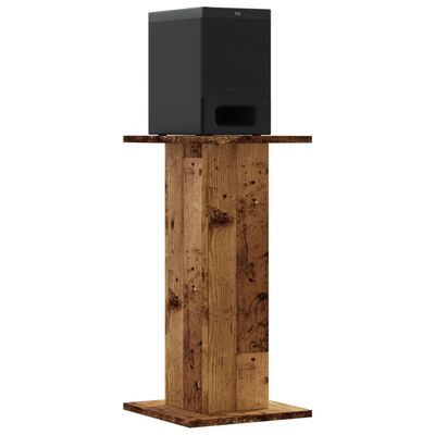 vidaXL Speaker Stands 2 pcs Old Wood 30x30x60 cm Engineered Wood