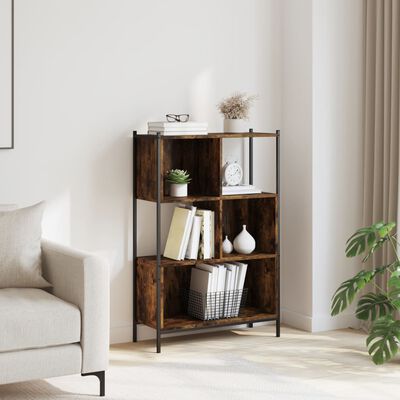 vidaXL Bookcase Smoked Oak 72x28x109 cm Engineered Wood