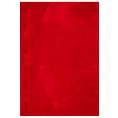 vidaXL Rug HUARTE Short Pile Soft and Washable Red 160x230 cm