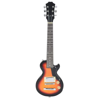 vidaXL Electric Guitar for Kids with Bag Brown and Black 3/4 30"