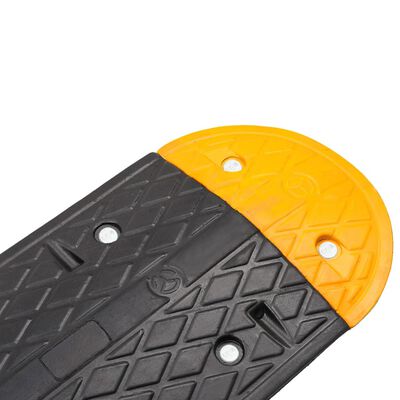 vidaXL Speed Hump Yellow&Black 226x32.5x4 cm Rubber