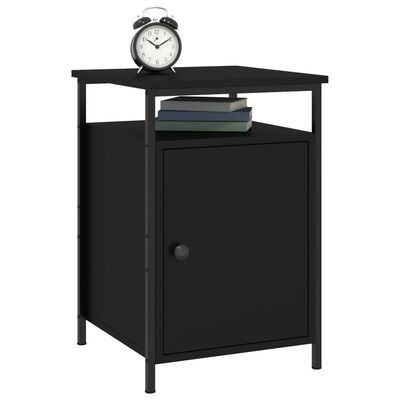 vidaXL Bedside Cabinets 2 pcs Black 40x42x60 cm Engineered Wood