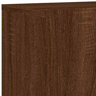 vidaXL TV Cabinets Wall-mounted 2 pcs Brown Oak 80x30x41 cm