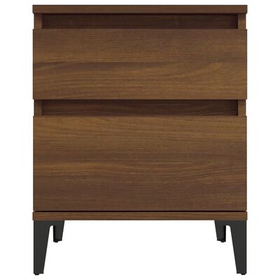 vidaXL Bedside Cabinets 2 pcs Brown Oak 40x35x50 cm