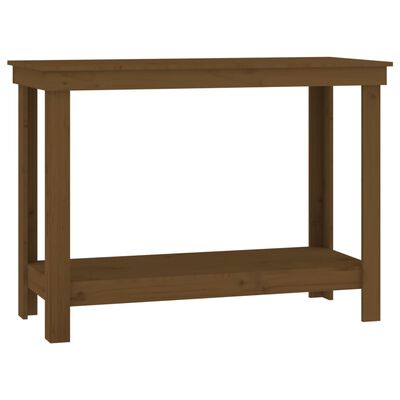 vidaXL Work Bench Honey Brown 110x50x80 cm Solid Wood Pine