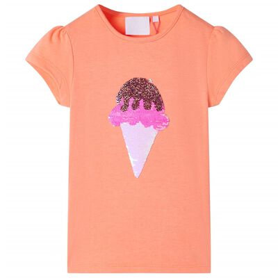 Kids' T-shirt Neon Orange 128