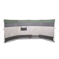 vidaXL Camping Windbreak Green 366x152x152 cm Waterproof