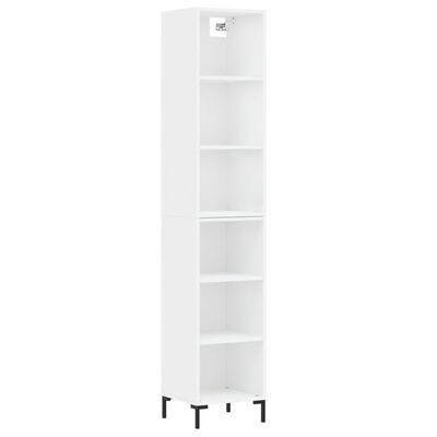 vidaXL Highboard White 34.5x32.5x180 cm Engineered Wood