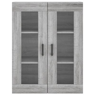 vidaXL Wall Mounted Cabinets 2 pcs Grey Sonoma Engineered Wood