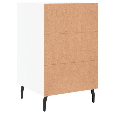 vidaXL Bedside Cabinet White 40x40x66 cm Engineered Wood