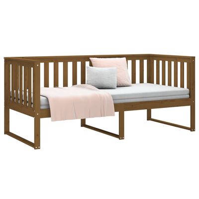 vidaXL Day Bed without Mattress Honey Brown 90x190 cm Single Solid Wood Pine