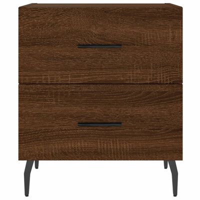 vidaXL Bedside Cabinet Brown Oak 40x35x47.5 cm Engineered Wood