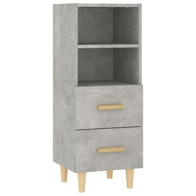 vidaXL Sideboard Concrete Grey 34.5x34x90 cm Engineered Wood