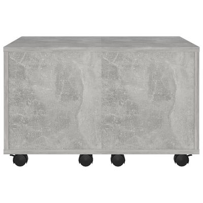 vidaXL Coffee Table Concrete Grey 60x60x38 cm Engineered Wood