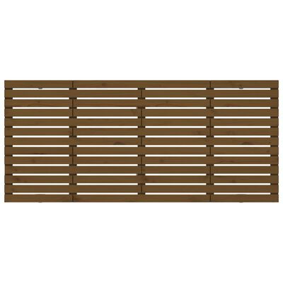 vidaXL Wall Headboard Honey Brown 166x3x91.5 cm Solid Wood Pine