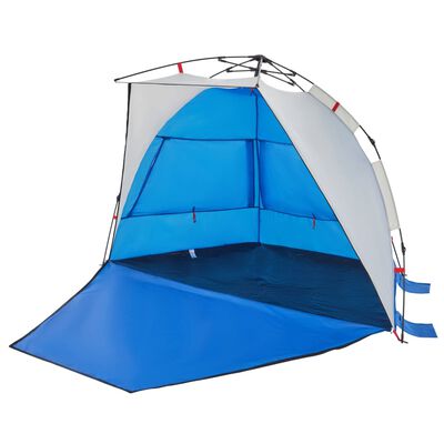 vidaXL Beach Tent 2-Person Azure Blue Quick Release Waterproof